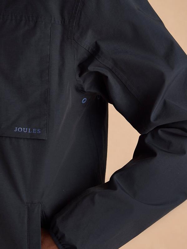 Joules Men's Ayston Lightweight Waterproof Coat - Navy Blue Image 11