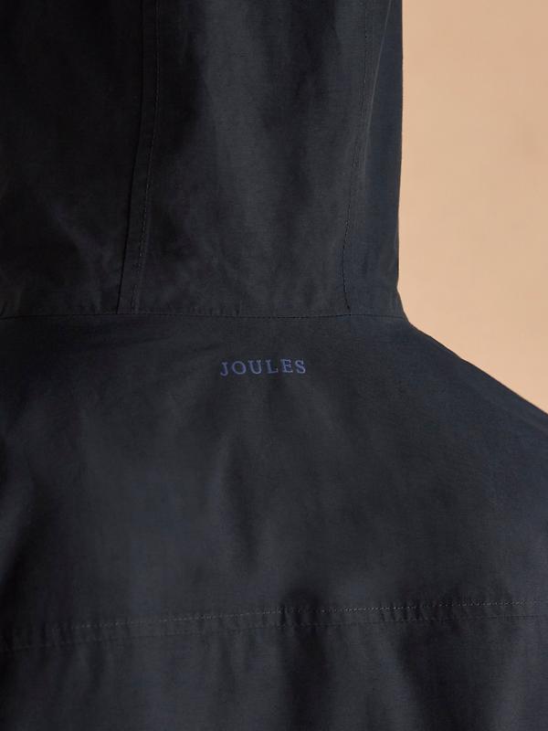 Joules Men's Ayston Lightweight Waterproof Coat - Navy Blue Image 12