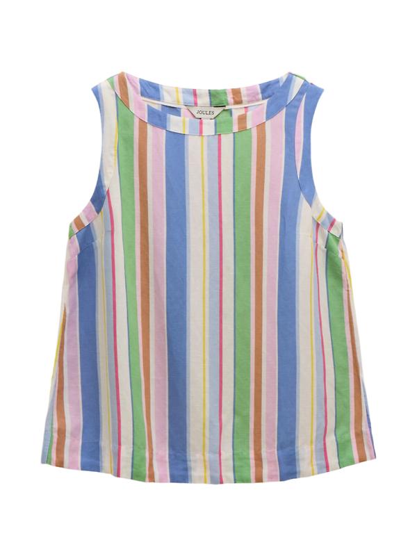 Product image of Joules Women's Cove Linen Vest - Multi Stripe