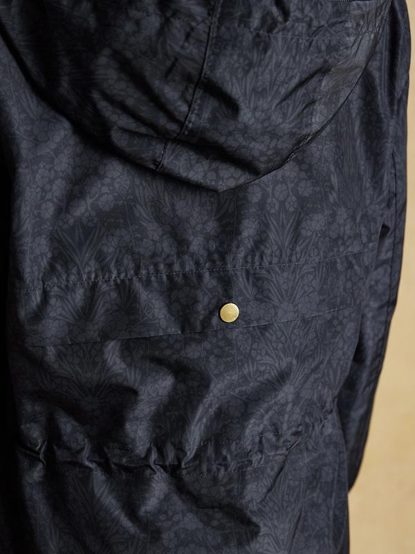 Joules Women's Holkham Waterproof Packable Raincoat - Navy Floral Tonal Image 8