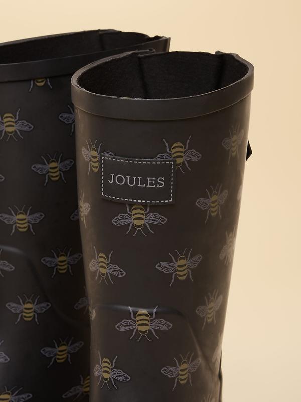 Joules Women's Wistow Adjustable Wellies - Black Bee Image 5