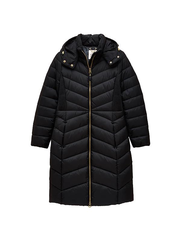 Joules Women's Pembury Showerproof Longline Hooded Coat - Navy Image 1