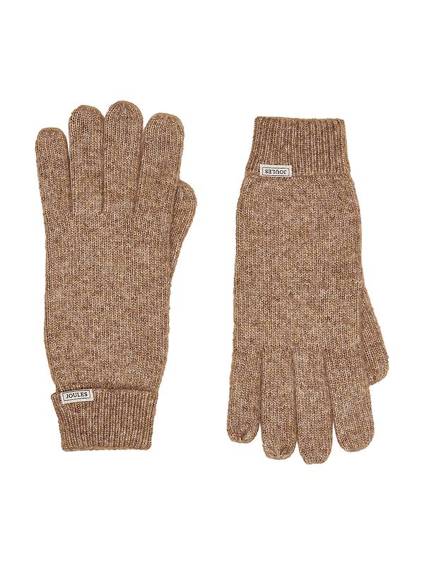 Joules Women's Rosa Knitted Gloves - Oatmeal Image 1