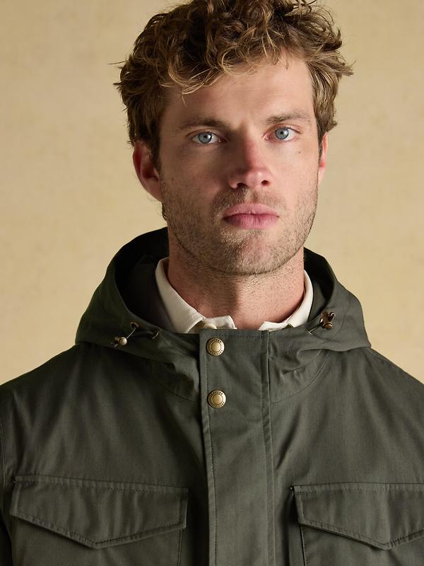 Joules Men's Portman Lightweight Waterproof Coat - Green Image 6