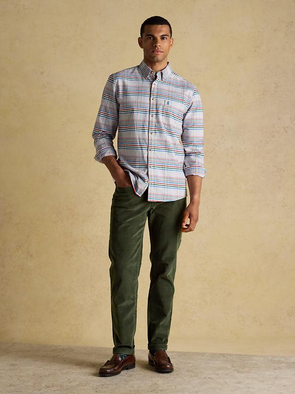 Joules Men's Classic Fit Cord Trousers - Green Image 3
