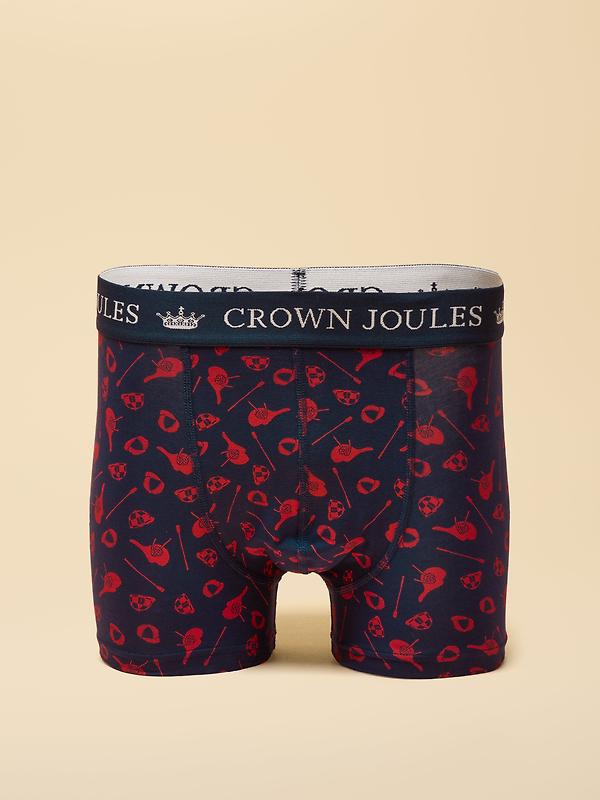 Joules Men's Crown Joules Boxer Briefs 2 Pack - Grey/Navy Image 2