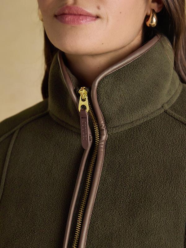 Joules Women's Heritage Full Zip Fleece - Green Image 7