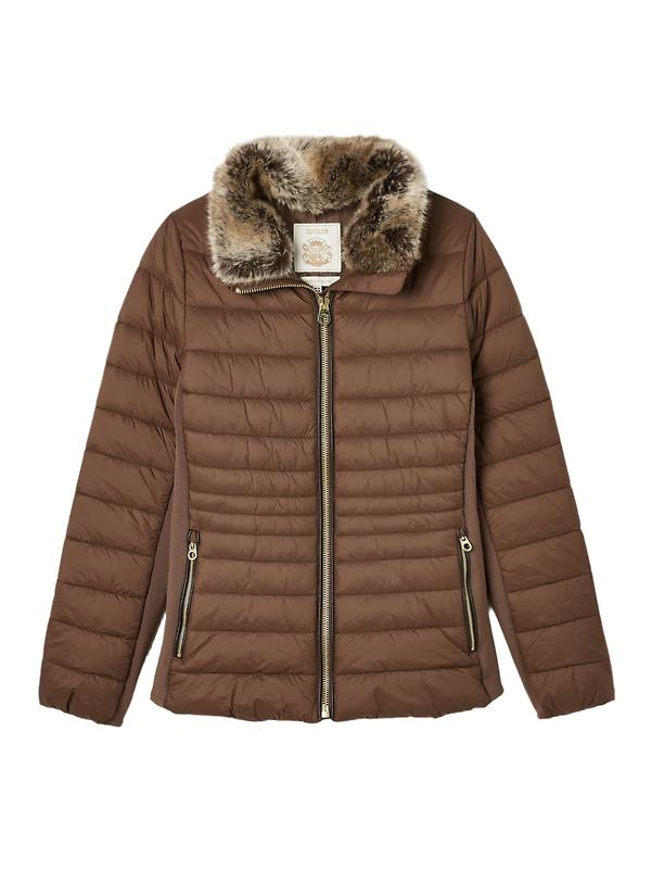 Product image of Joules Women's Beckley Padded Showerproof Jacket - Brown