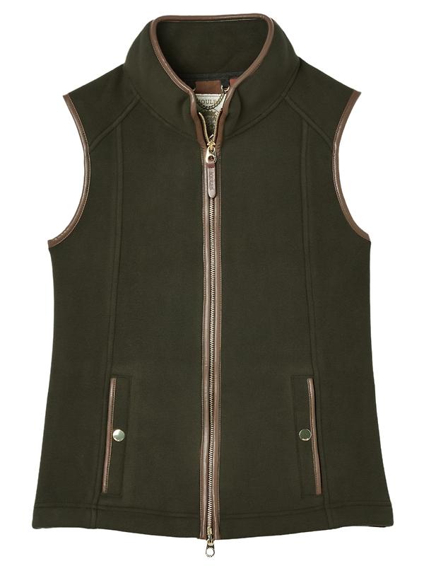 Joules Women's Fairbourne Fleece Gilet - Khaki Product Image