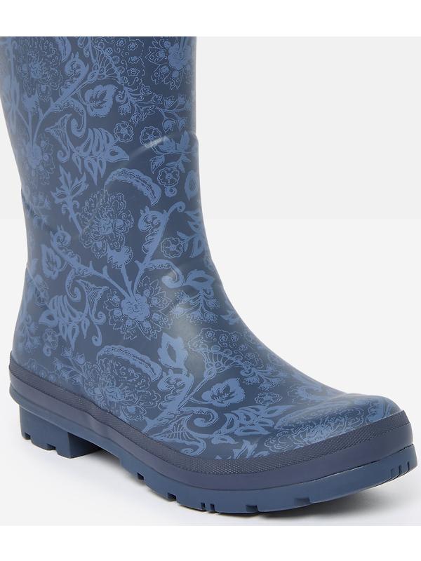 Joules Women's Printed Adjustable Tall Wellies - Navy Image 5