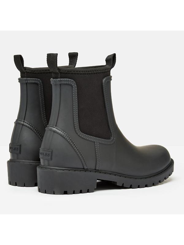 Joules Women's Oakfield Short Neoprene-Lined Wellies - Black Image 3