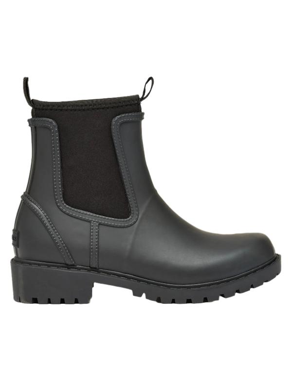 Joules Women's Oakfield Short Neoprene-Lined Wellies - Black Image 1