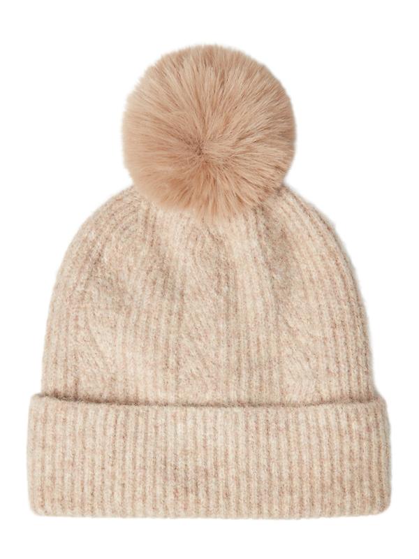 Product image of Joules Women's Effie Knitted Bobble Hat - Camel