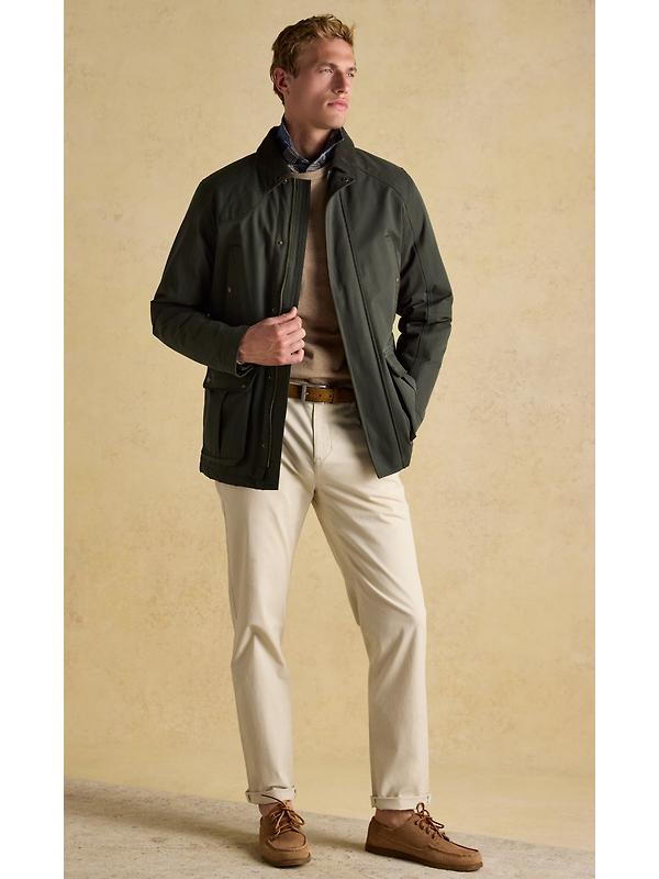 Joules Men's Farleigh Waterproof Midweight Country Coat - Green Image 7