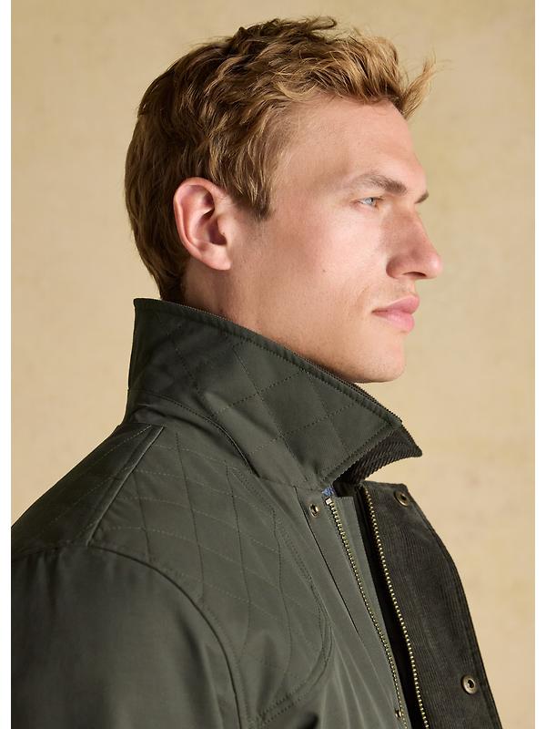 Joules Men's Farleigh Waterproof Midweight Country Coat - Green Image 9