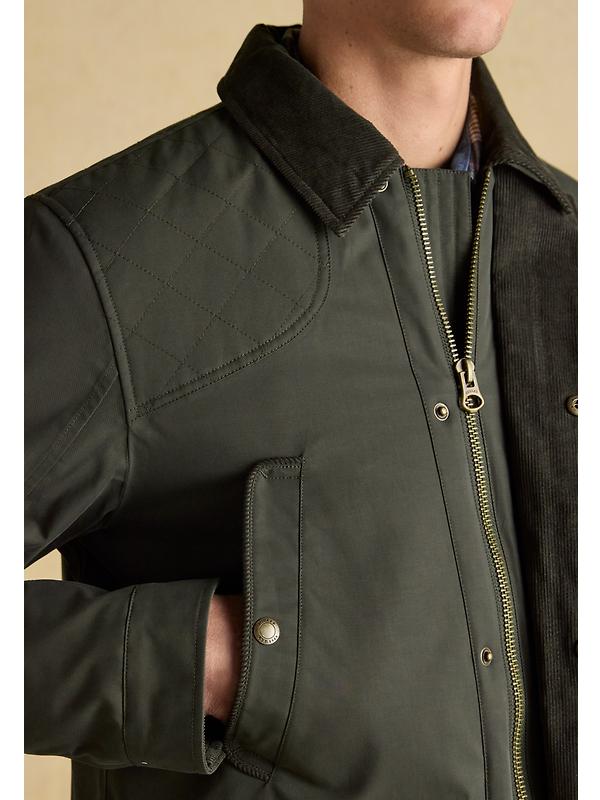 Joules Men's Farleigh Waterproof Midweight Country Coat - Green Image 10