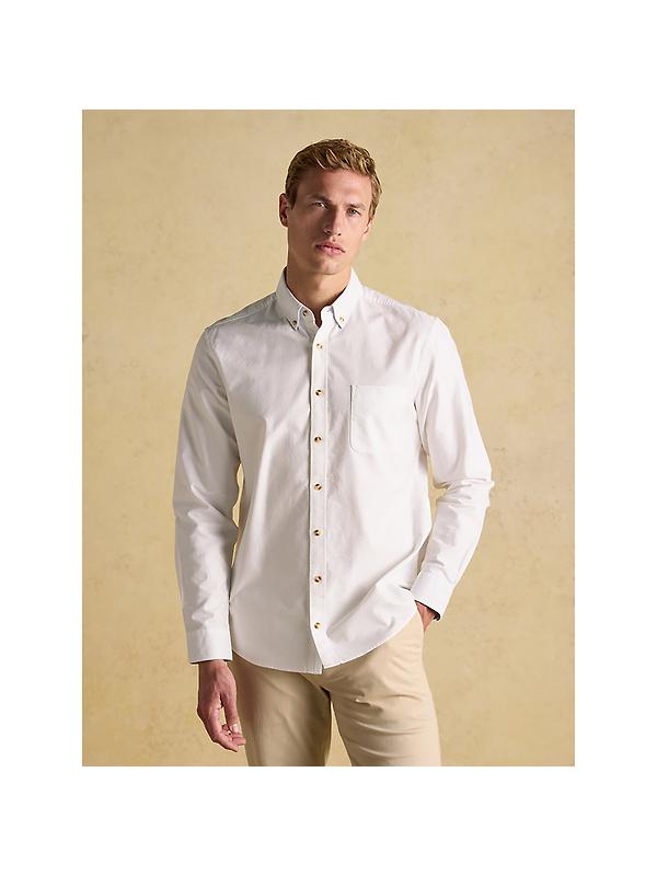 Joules Men's Oxford Long Sleeve Classic Fit Shirt - White Image 2