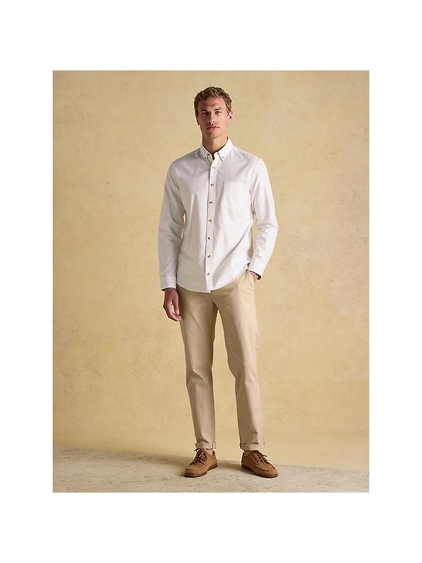 Joules Men's Oxford Long Sleeve Classic Fit Shirt - White Image 4