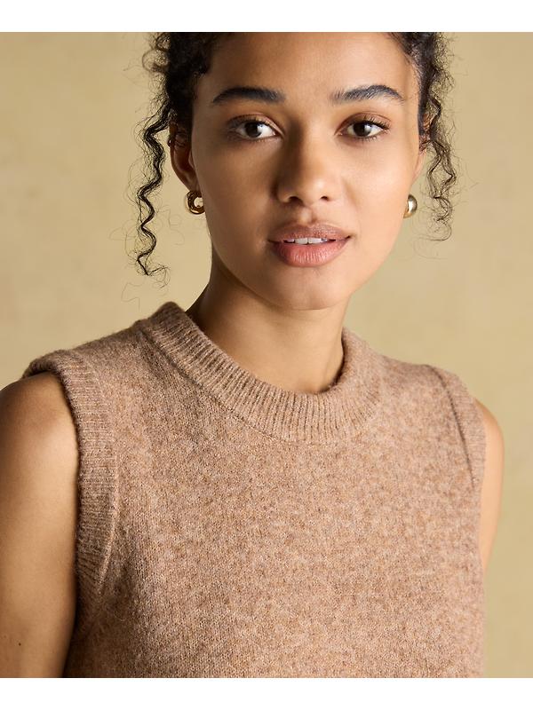 Joules Women's Holly Knitted Vest - Tan Brown Image 7