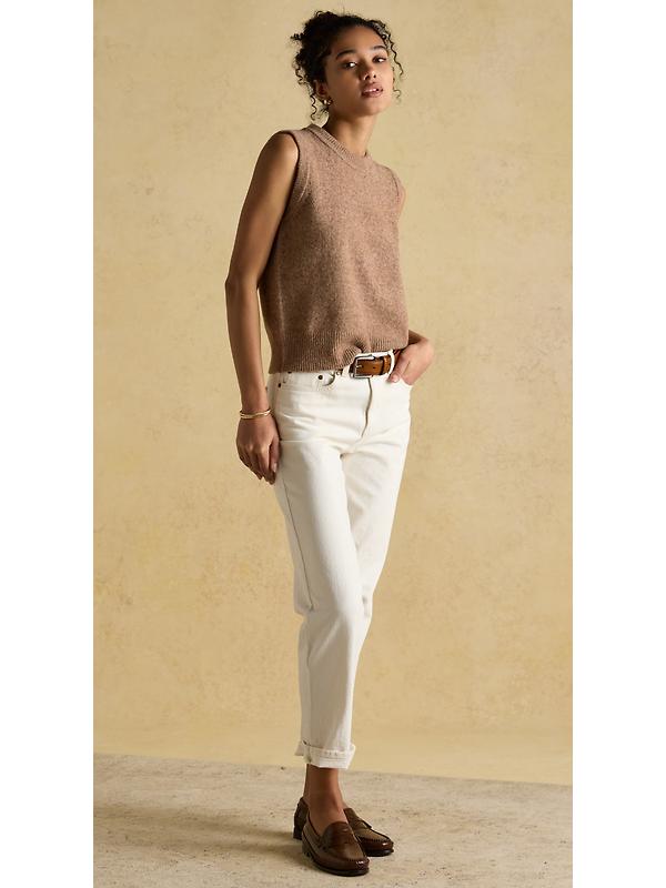 Joules Women's Holly Knitted Vest - Tan Brown Image 4