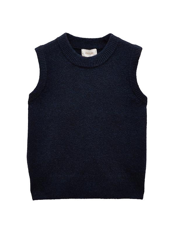 Joules Women's Holly Knitted Crew Neck Vest - Navy Image 1