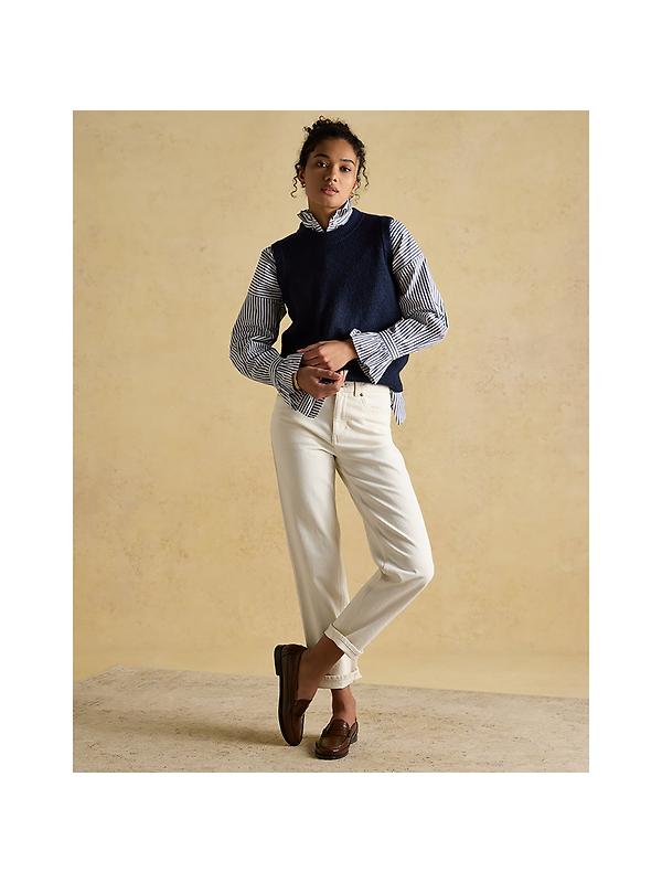 Joules Women's Holly Knitted Crew Neck Vest - Navy Image 4