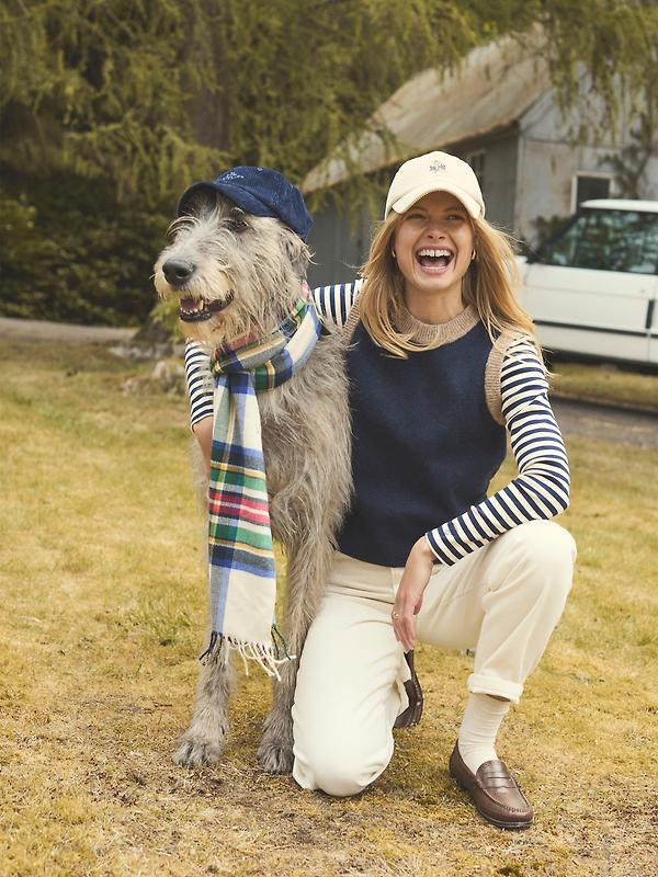 Joules Women's Holly Knitted Vest - Navy & Camel Image 11