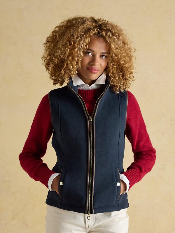 Joules Women's Heritage Fleece Gilet - Navy Image 2