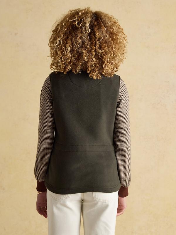 Joules Women's Heritage Fleece Gilet - Khaki Image 3