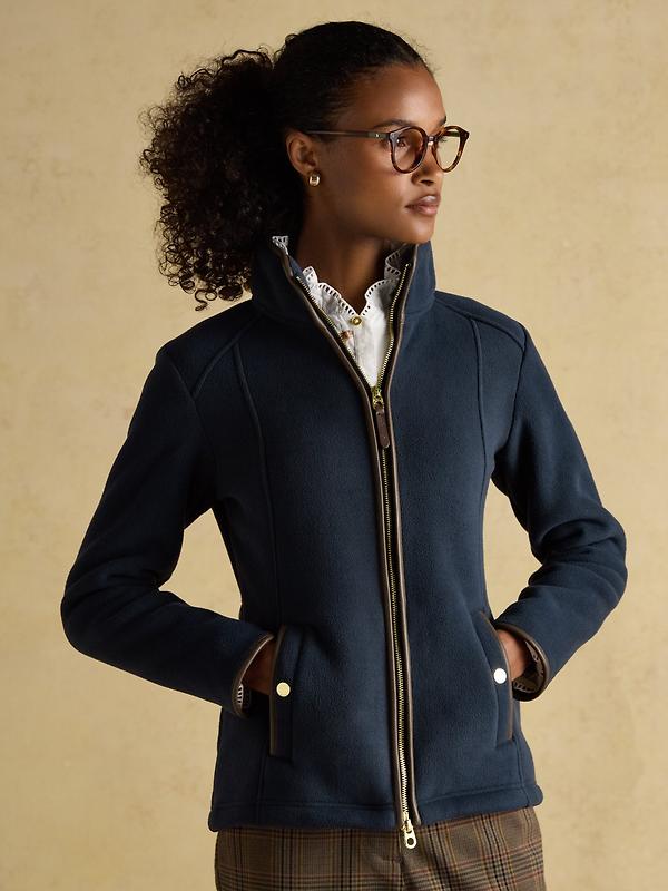 Joules Women's Heritage Full Zip Fleece - Navy Image 2