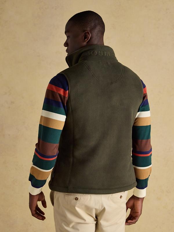 Joules Men's Heritage Fleece Gilet - Green Image 3