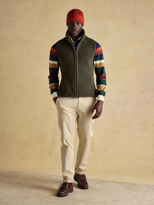 Joules Men's Heritage Fleece Gilet - Green Image 4