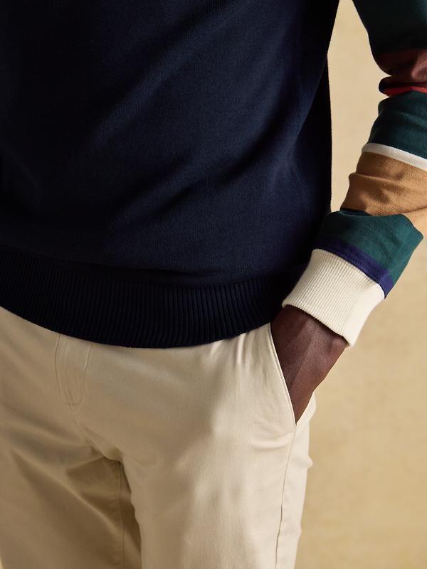 Joules Men's Hillside Quarter Zip Knitted Tank Top - Navy Image 7