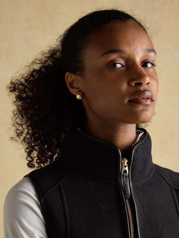 Joules Women's Heritage Fleece Gilet - Black Image 4