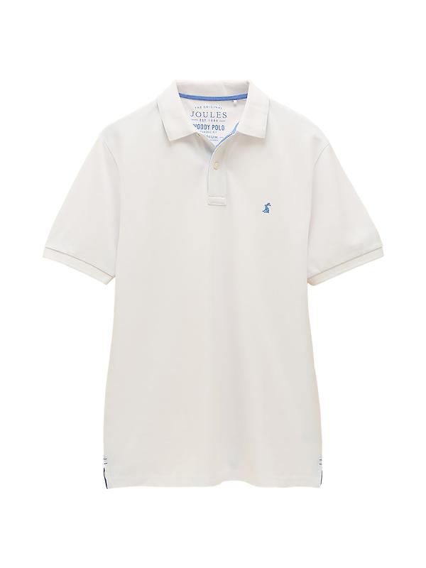 Joules Men's Woody Cotton Pique Polo Shirt - White Image 1