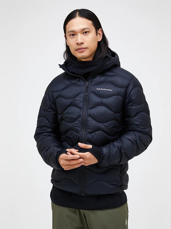 Peak Performance Men's Helium Down Hooded Jacket - Black Image 2