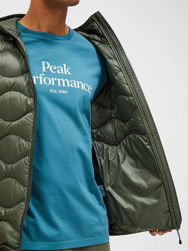 Peak Performance Men's Helium Down Hooded Jacket - Pine Needle Image 5