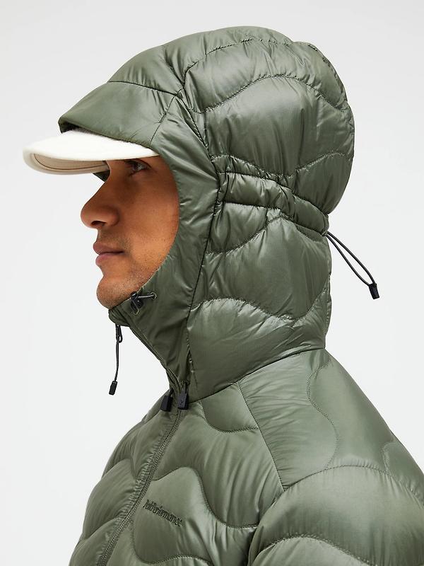 Peak Performance Men's Helium Down Hooded Jacket - Pine Needle Image 3