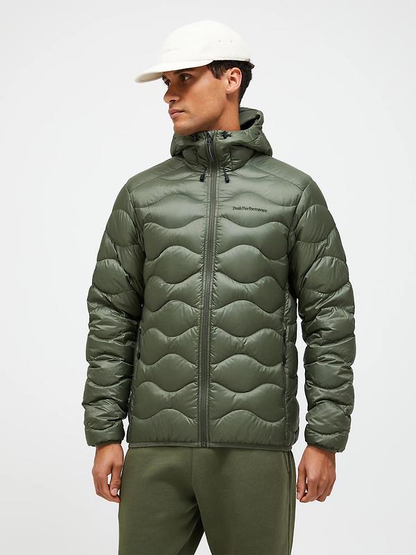 Peak Performance Men's Helium Down Hooded Jacket - Pine Needle Image 2