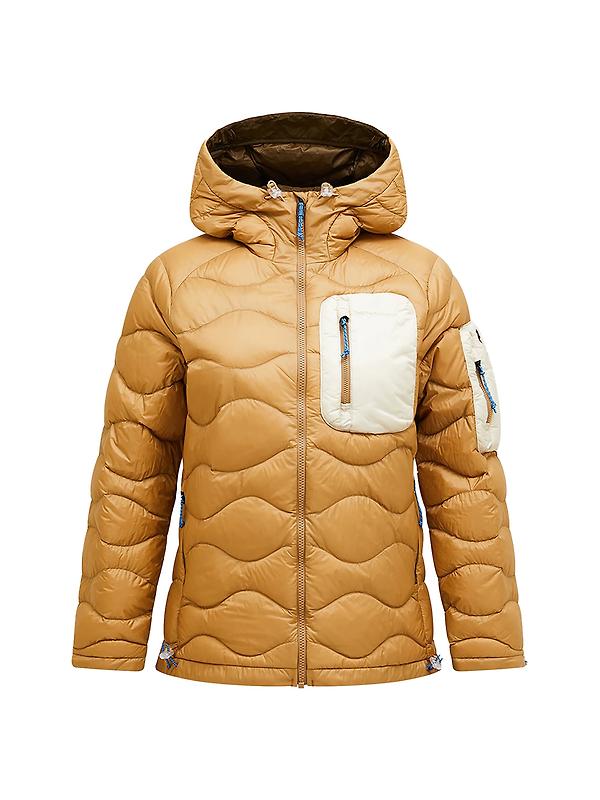 Peak Performance Women's Helium Utility Down Hooded Jacket - Sierra Sand/Sand Fog Image 1