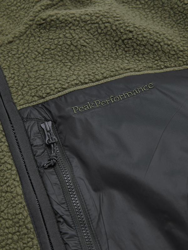 Peak Performance Men's Pile Zip Jacket - Pine Needle Image 9