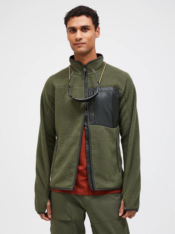 Peak Performance Men's Pile Zip Jacket - Pine Needle Image 2