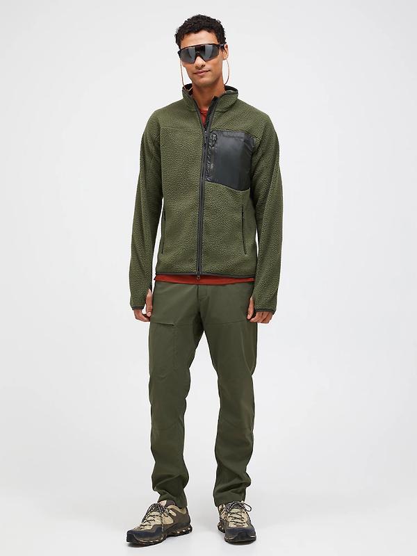 Peak Performance Men's Pile Zip Jacket - Pine Needle Image 3