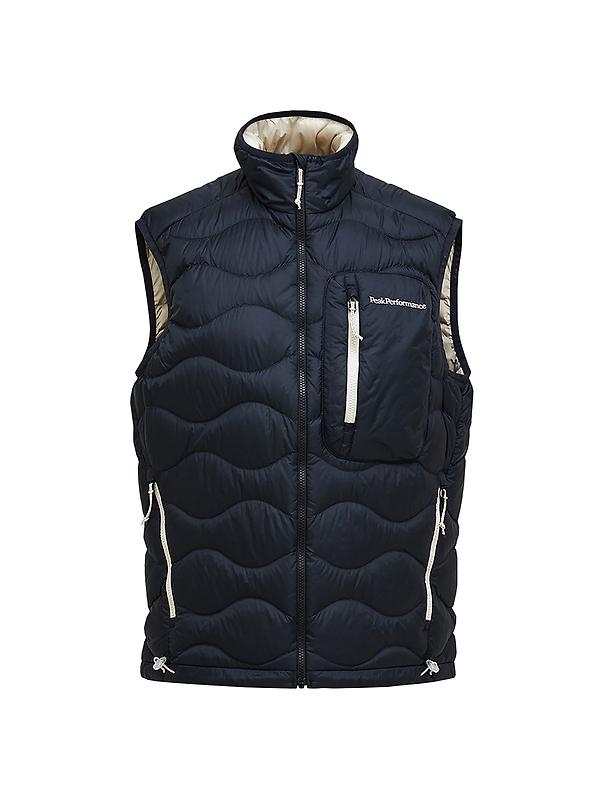 Peak Performance Men's Helium Utility Down Vest - Black/Sand Fog Image 1