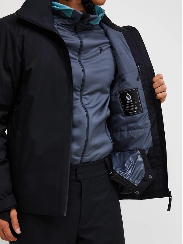 Peak Performance Men's Maroon HIPE® 2L Insulated Shell Jacket - Black Image 6