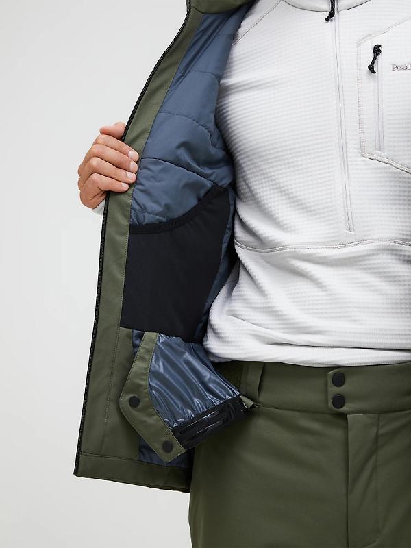 Peak Performance Men's Maroon HIPE® 2L Insulated Shell Jacket - Pine Needle Image 7