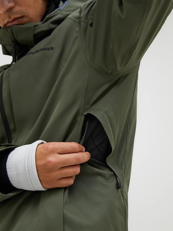 Peak Performance Men's Maroon HIPE® 2L Insulated Shell Jacket - Pine Needle Image 9