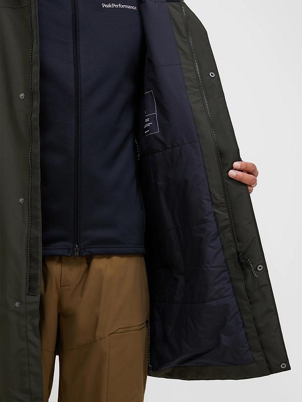 Peak Performance Men's Treeline HIPE® 2L Insulated Shell Parka - Olive Extreme Image 5