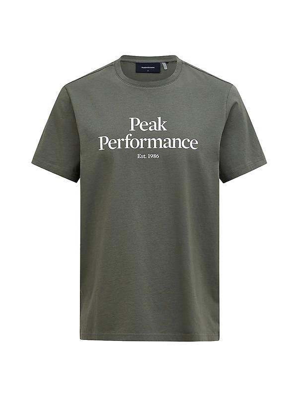 Peak Performance Men's Original Tee - Pine Needle/ Off White Image 1