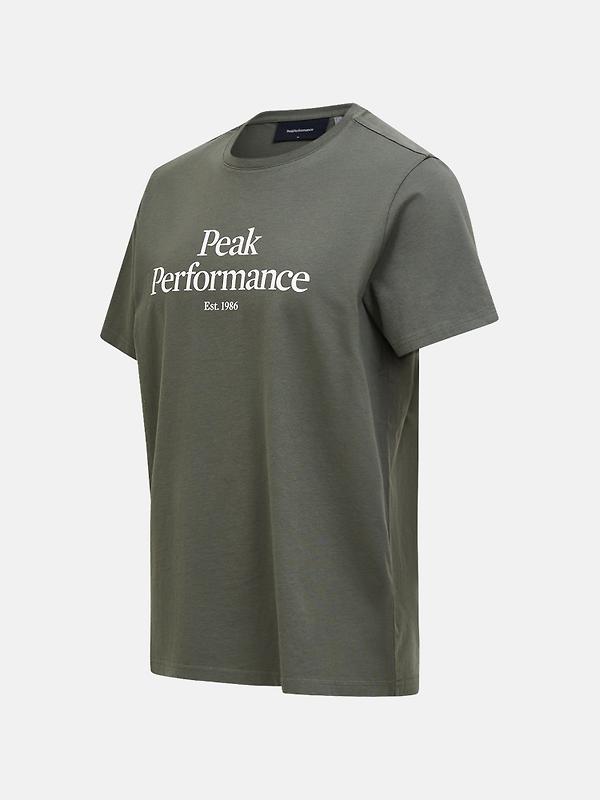 Peak Performance Men's Original Tee - Pine Needle/ Off White Image 3
